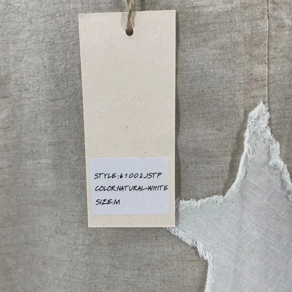 Wide Leg Star-Print Pantsuit in Light Beige - Picture 9 of 16